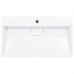 Wash Basin 80x46x11 cm Mineral Cast/Marble Cast White