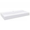 Wash Basin 100x46x11 cm Mineral Cast/Marble Cast White