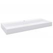 Wash Basin 120x46x11 cm Mineral Cast/Marble Cast White