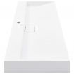 Wash Basin 120x46x11 cm Mineral Cast/Marble Cast White