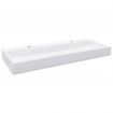 Wash Basin 120x46x11 cm Mineral Cast/Marble Cast White