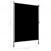 Outdoor Roller Blind 150x270 cm Anthracite