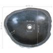 Basin River Stone Oval 38-45 cm