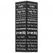 Umbrella Stand Text Steel Black