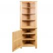 Corner Cabinet 59x36x180 cm Solid Oak Wood