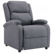 TV Recliner Chair Dark Grey Fabric