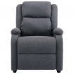 TV Recliner Chair Dark Grey Fabric