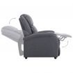TV Recliner Chair Dark Grey Fabric