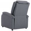 TV Recliner Chair Dark Grey Fabric