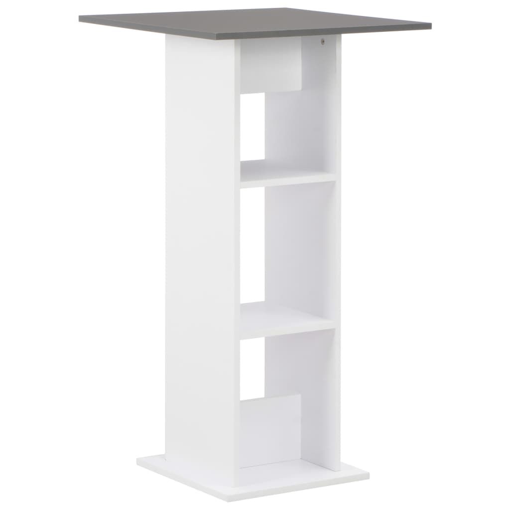 Bar Table White 60x60x110 cm