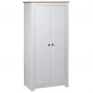 Wardrobe White 80x50x171.5 cm Solid Pine Panama Range