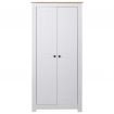 Wardrobe White 80x50x171.5 cm Solid Pine Panama Range