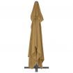 Cantilever Umbrella with Aluminium Pole 400x300 cm Taupe