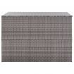 Garden Storage Box Grey 150x100x100 cm Poly Rattan