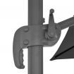 Cantilever Umbrella with Aluminium Pole 4x3 m Black