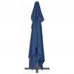 Cantilever Umbrella with Aluminium Pole 4x3 m Azure Blue