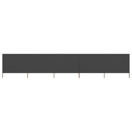 5-panel Wind Screen Fabric 600x80 cm Anthracite