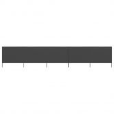 5-panel Wind Screen Fabric 600x80 cm Anthracite