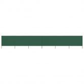 6-panel Wind Screen Fabric 800x160 cm Green