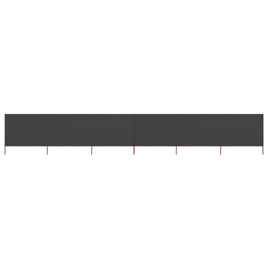 6-panel Wind Screen Fabric 800x160 cm Anthracite
