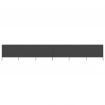 6-panel Wind Screen Fabric 800x160 cm Anthracite