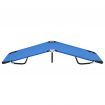 Folding Sun Lounger Blue Steel