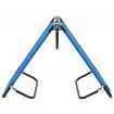 Folding Sun Lounger Blue Steel