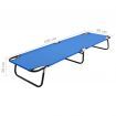 Folding Sun Lounger Blue Steel