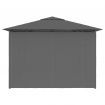 Garden Marquee with Curtains 4x3 m Anthracite