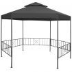 Garden Gazebo 323x275x265 cm Anthracite
