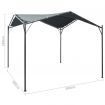 Gazebo Pavilion Tent Canopy 3x3 m Steel Anthracite