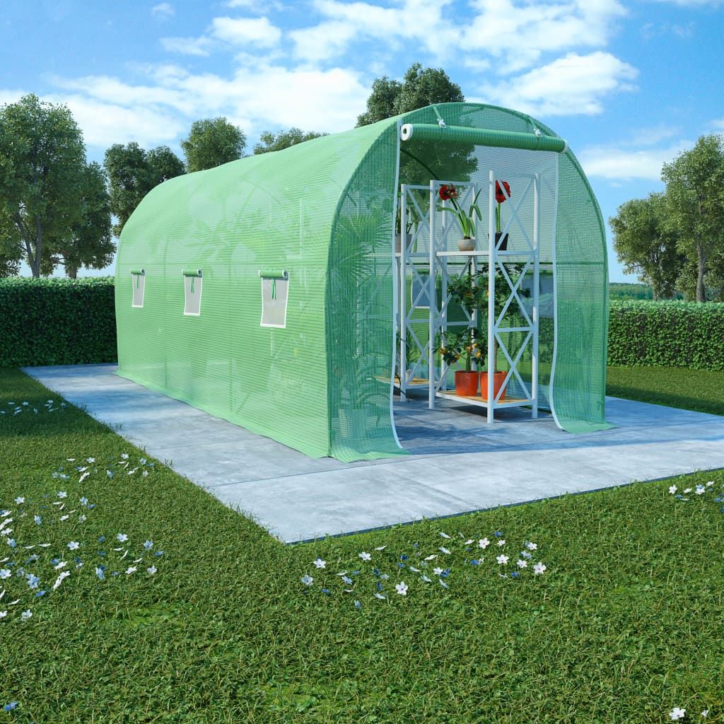 Greenhouse with Steel Foundation 9 m? 4.5x2x2 m