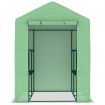 Greenhouse with Shelves Steel 143x143x195 cm