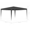 Professional Party Tent 4x4 m Anthracite 90 g/m?