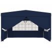 Professional Party Tent with Side Walls 4x4 m Blue 90 g/m?