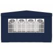 Professional Party Tent with Side Walls 4x4 m Blue 90 g/m?