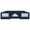 Professional Party Tent with Side Walls 4x9 m Blue 90 g/m?