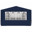 Professional Party Tent with Side Walls 4x9 m Blue 90 g/m?