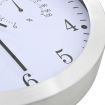 Wall Clock with Quartz Movement Hygrometer and Thermometer 30 cm White