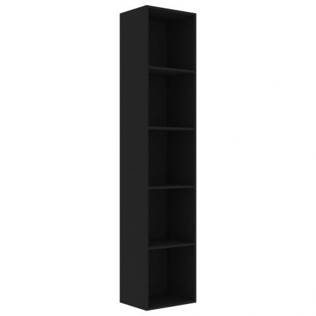 Book Cabinet Black 40x30x189 cm Chipboard
