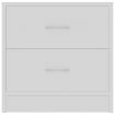 Bedside Cabinets 2 pcs High Gloss White 40x30x40 cm Chipboard