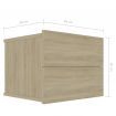 Bedside Cabinet Sonoma Oak 40x30x30 cm Chipboard