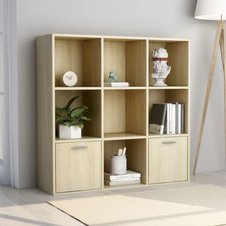 Book Cabinet Sonoma Oak 98x30x98 cm Chipboard