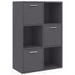 Storage Cabinet Grey 60x29.5x90 cm Chipboard