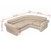 Intex Inflatable Corner Sofa/Couch 257x203x76 cm 68575NP