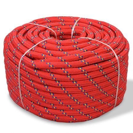 Marine Rope Polypropylene 14 mm 50 m Red