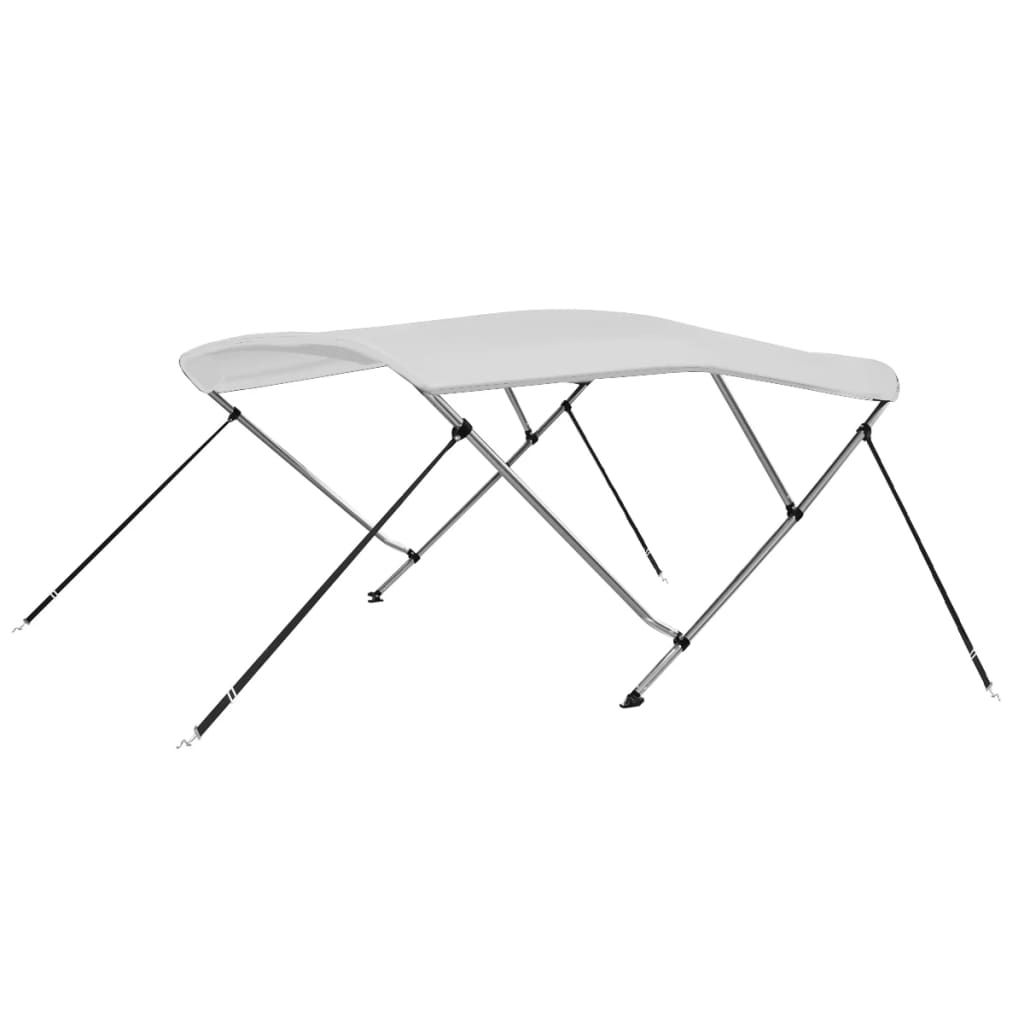 3 Bow Bimini Top White 183x140x140 cm