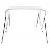 3 Bow Bimini Top White 183x140x140 cm