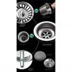 Cefito 36cm x 36cm Stainless Steel Kitchen Sink Under/Top/Flush Mount Silver