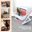 Cat Litter Box Large Kitty Hooded Tray Semi Automatic Toilet Pet Furniture Training Pink